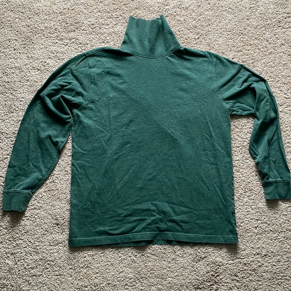 Lands End Forest Green turtleneck